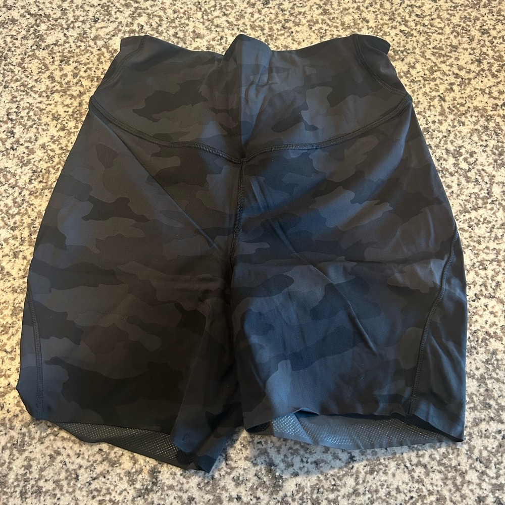 lululemon athletica Black Camo Athletic Shorts